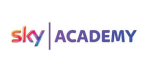 Logo con scritta sky academy